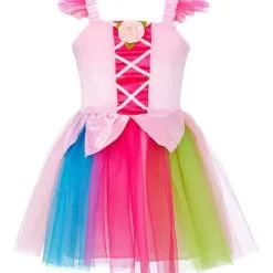 Rose & Romeo - Phanine Feetje Jurk Nuria Rainbow Prinses