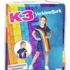 K3 - Studio100 K3 Jurkje Regenboog Blauw + Kroontje 12 K3 - Studio100 K3 Jurkje Regenboog Blauw + Kroontje -Prinses Accessoires Winkel 1ec95e0ff60b4fcc4627460bad425c4d3b2866d5