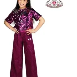 K3 - Studio100 NIEUW K3 Verkleedpak Glitter + Kroontje