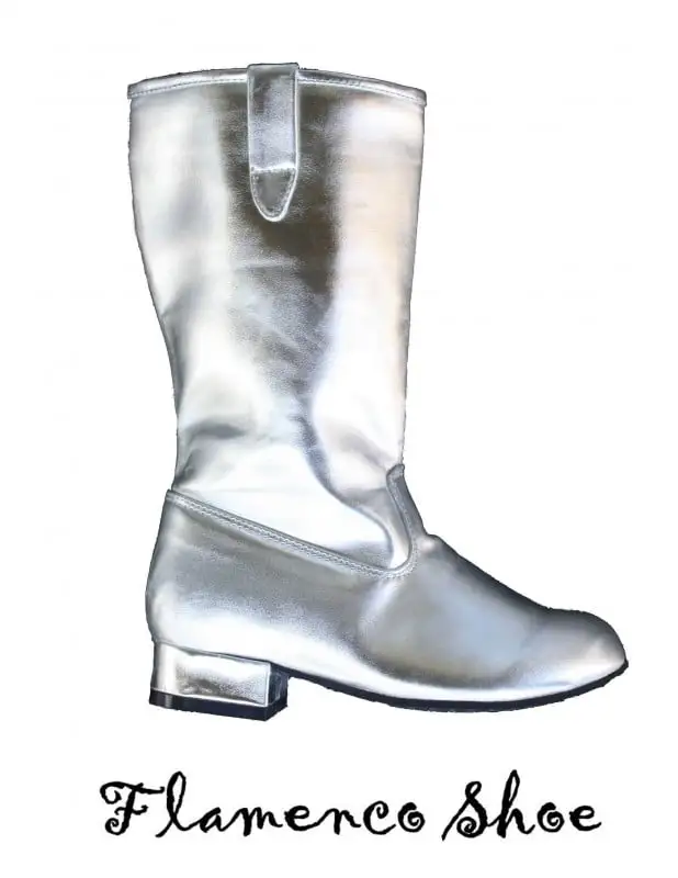 Verkleedlaarzen ZILVER 1 Verkleedlaarzen ZILVER