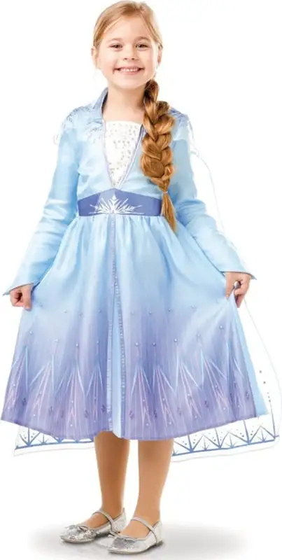 Disney - Rubies Elsa Frozen II Jurk Prinsessenjurk + Gratis Haarband 1 Disney - Rubies Elsa Frozen II Jurk Prinsessenjurk + Gratis Haarband