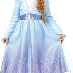 Disney - Rubies Elsa Frozen II Jurk Prinsessenjurk + Gratis Haarband