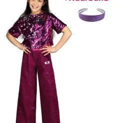 K3 - Studio100 NIEUW K3 Verkleedpak Glitter + Haarband Kado!