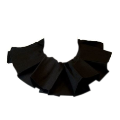 Comedia Kraag - Piet - Geplooid - Zwart