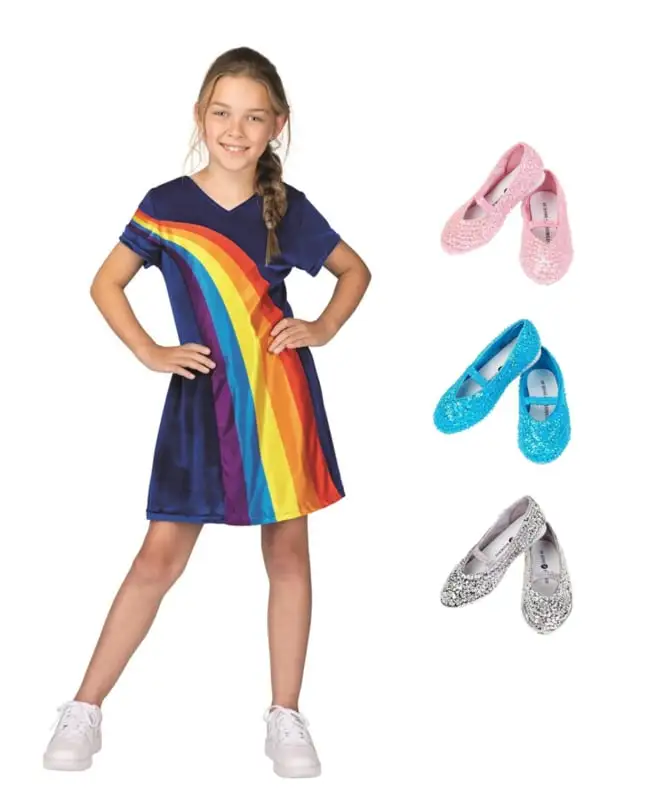 K3 Regenboog Jurkje Blauw + Schoentjes Pakket 1 K3 Regenboog Jurkje Blauw + Schoentjes Pakket