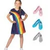 K3 Regenboog Jurkje Blauw + Schoentjes Pakket