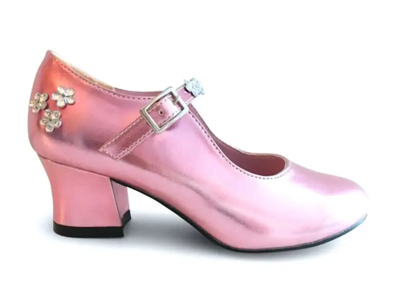 Prinsessen Schoenen Pink Metalic + Kadootje 2 Prinsessen Schoenen Pink Metalic + Kadootje - Afbeelding 2