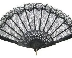 Waaier Zwart Kant