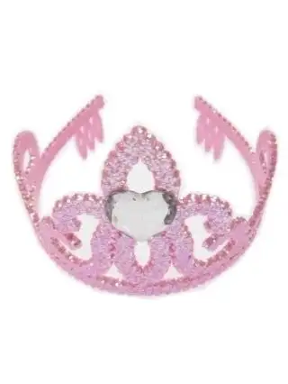 Kroontje Pink Glitter 2 Kroontje Pink Glitter - Afbeelding 2