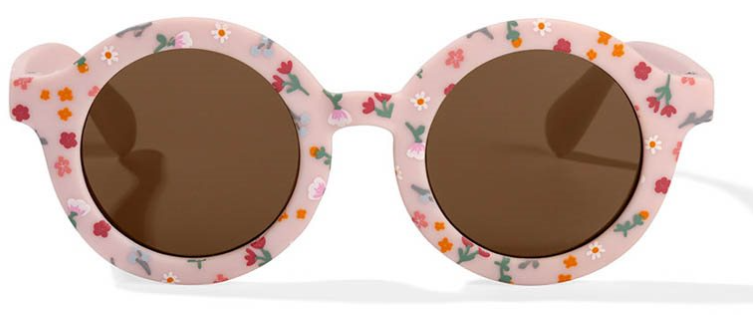 Little Dutch Zonnebril - Rond - Roze - Met Bloemenprint - Voor Kinderen 2 Little Dutch Zonnebril - Rond - Roze - Met Bloemenprint - Voor Kinderen - Afbeelding 2