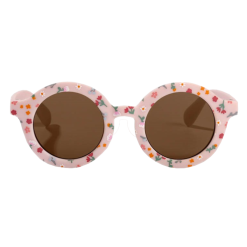 Little Dutch Zonnebril - Rond - Roze - Met Bloemenprint - Voor Kinderen