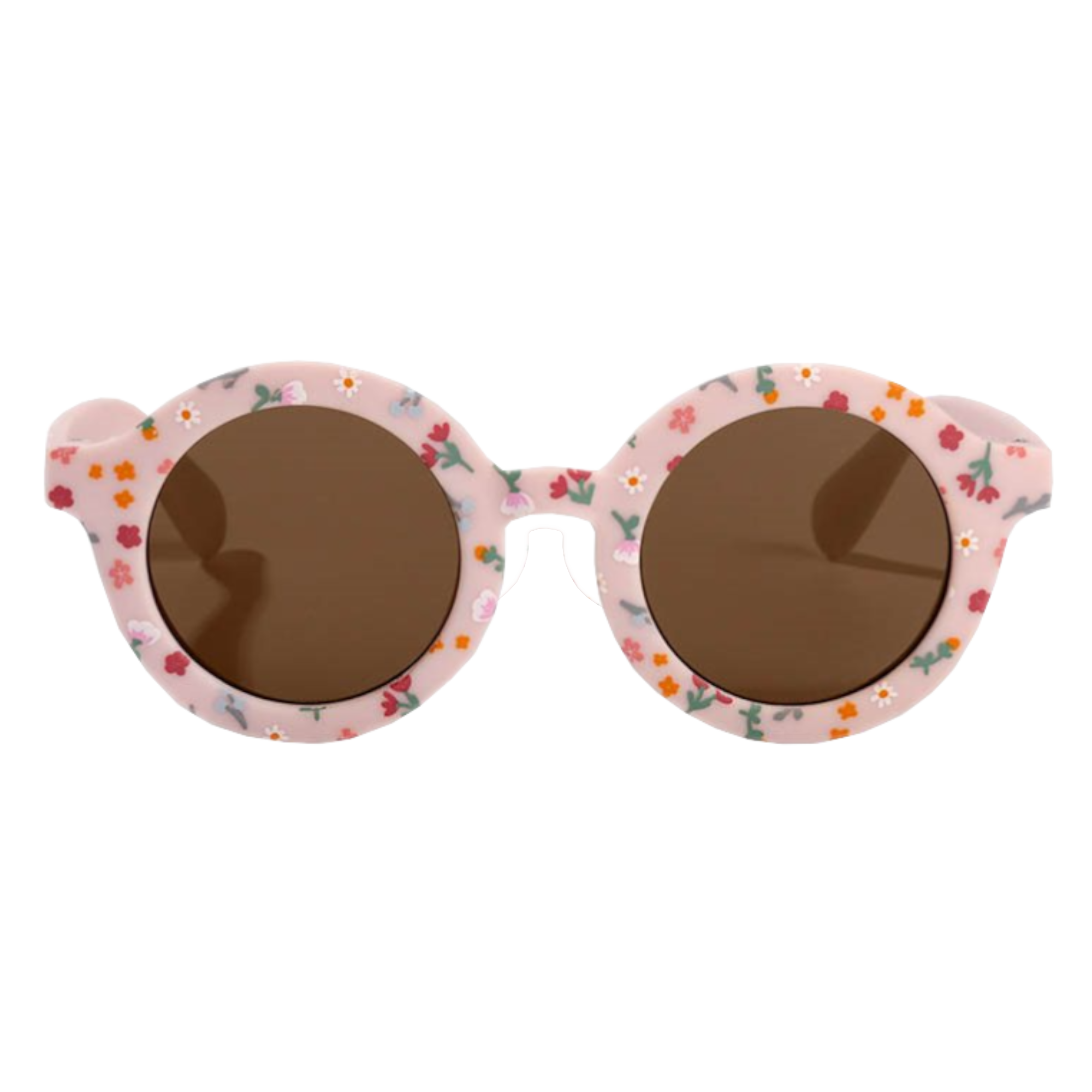 Little Dutch Zonnebril - Rond - Roze - Met Bloemenprint - Voor Kinderen 1 Little Dutch Zonnebril - Rond - Roze - Met Bloemenprint - Voor Kinderen