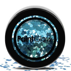 Paintglow Grote Glitters - Petrol Blauw - 3 Gram