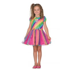 PartyXplosion Regenboog Fee - Jurk - 1dlg. - Mt.128
