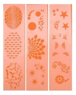 PartyXplosion Schminksjabloon - 3 Assorti 1 PartyXplosion Schminksjabloon - 3 Assorti