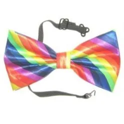 PartyXplosion Strik - Vlinderstrik - Regenboog - Luxe - 12x6.5cm