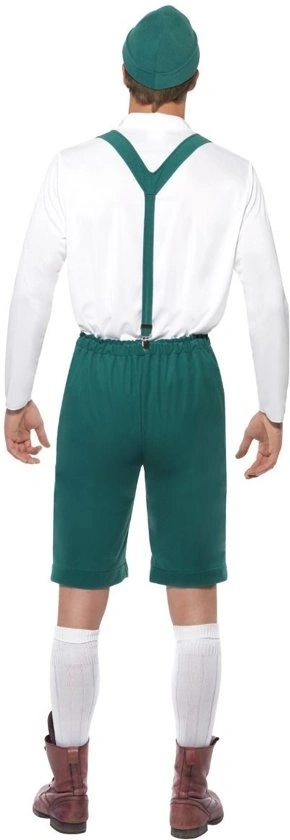 Smiffys Oktoberfest - Kostuum - Lederhose, Shirt & Hoed - Groen - XL 4 Smiffys Oktoberfest - Kostuum - Lederhose, Shirt & Hoed - Groen - XL - Afbeelding 4