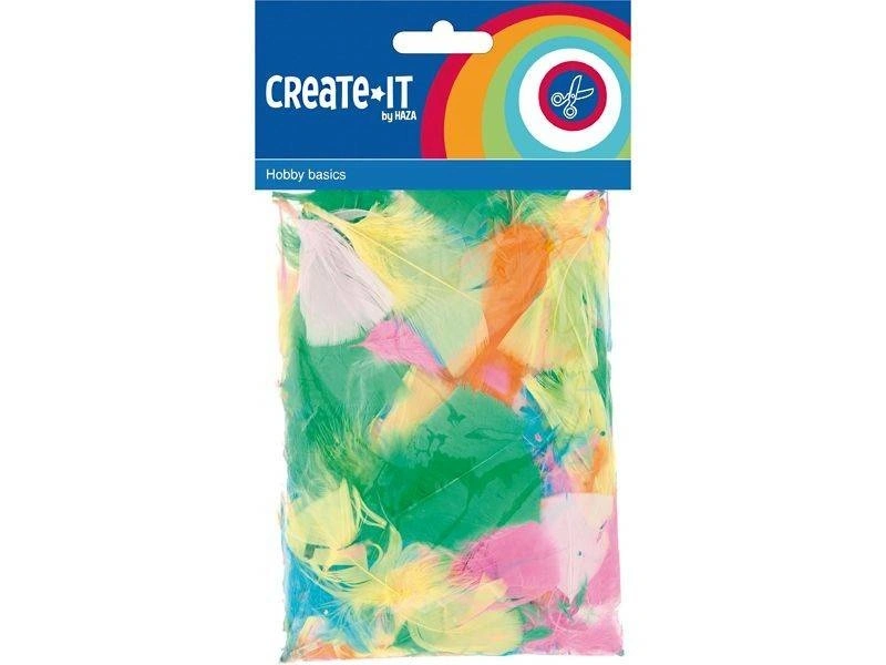 Witbaard Knutselen - Veertjes - 12cm - 100st. 1 Witbaard Knutselen - Veertjes - 12cm - 100st.